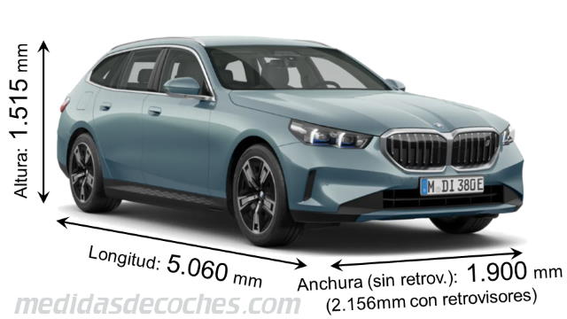 BMW i5 Touring cotas en mm