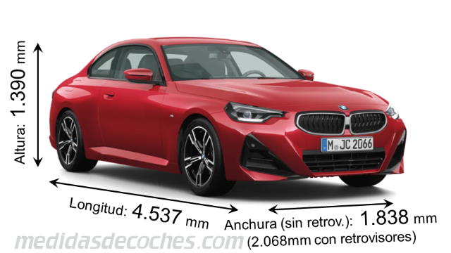 BMW Serie 2 Coupé tamaño