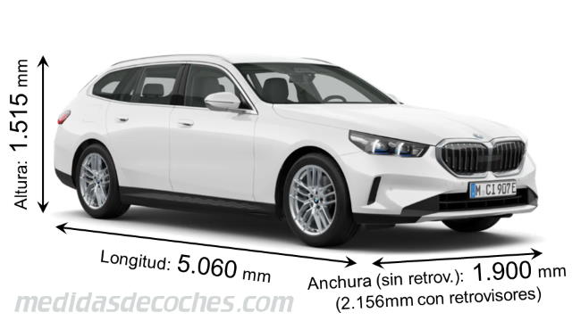 BMW Serie 5 Touring largo x ancho x alto