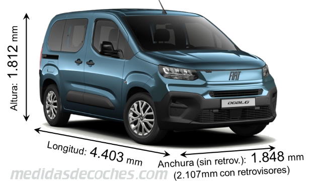 Fiat Doblò cotas en mm