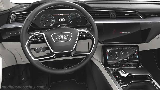 Detalle interior del Audi Q8 Sportback e-tron