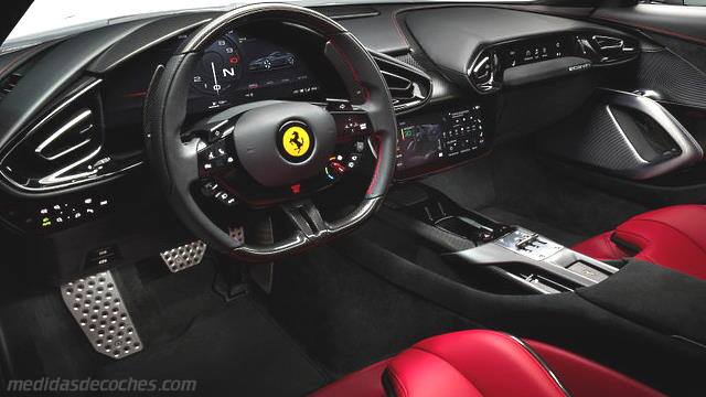 Detalle interior del Ferrari 12Cilindri