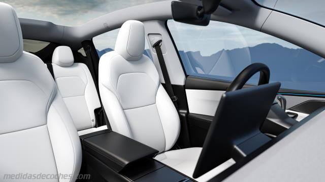 Detalle interior del Tesla Model Y