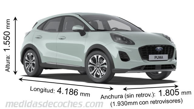 Ford Puma tamaño