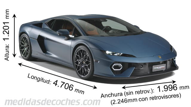 Dimensiones Lamborghini Temerario