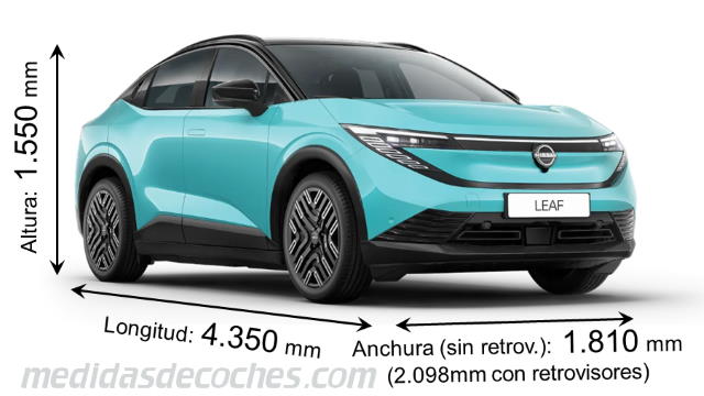 Dimensiones Nissan Leaf